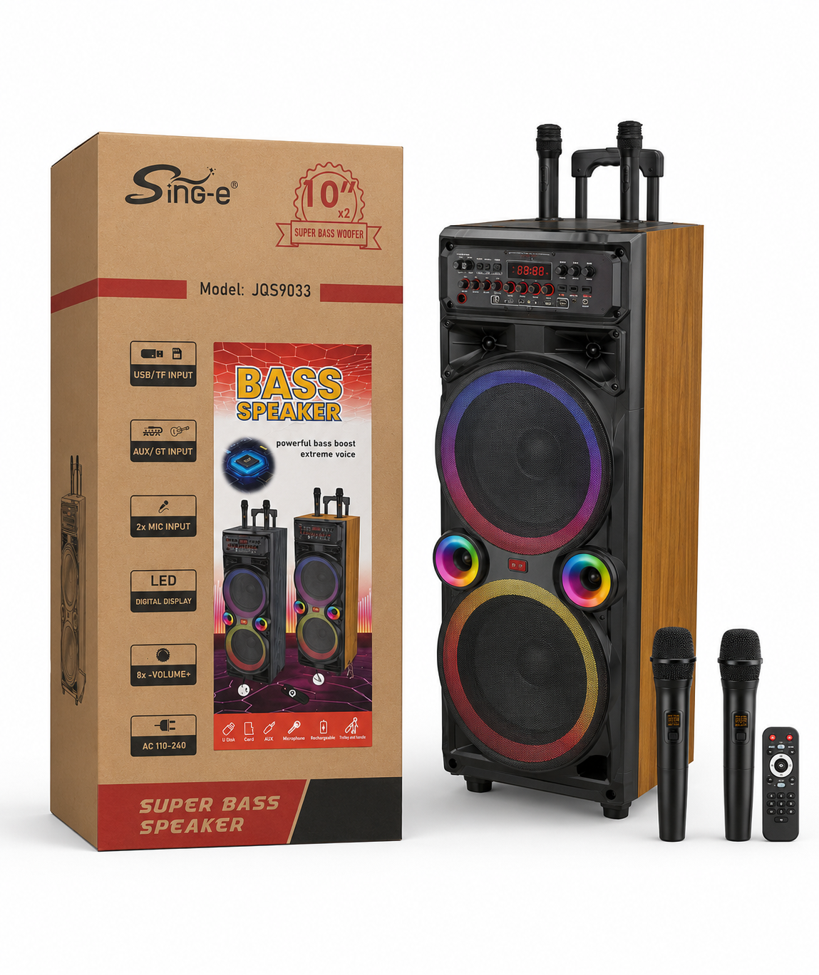 Sing-e Dual 10-Inch Tower Speaker
