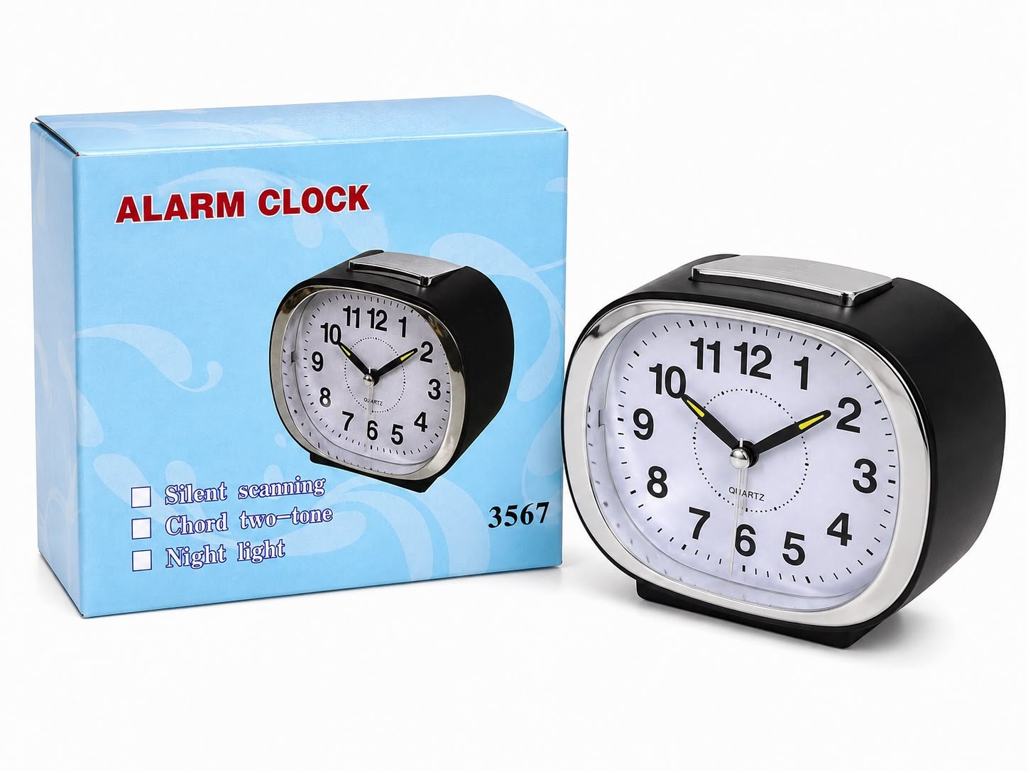 Silent Scanning Alarm Clock 3567