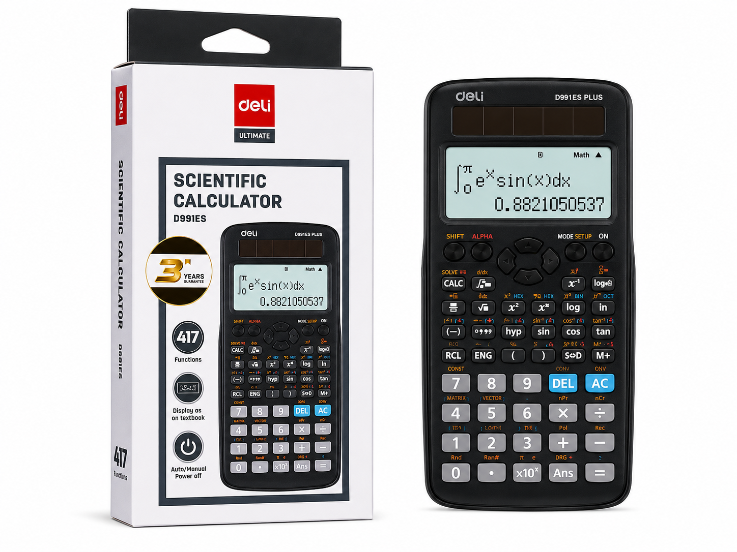 Deli D991ES PLUS Scientific Calculator
